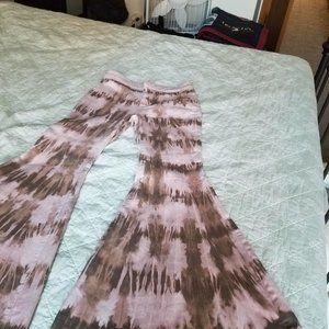 Free People Tie Dye Extreme Flares